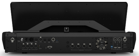CHAMSYS MAGICQ MQ500M+ STADIUM CONSOLE W/ CASE, 400 UNIVERSES DIRECT FROM CONSOLE, DUAL 15" DISPLAYS